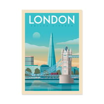 Affiche 50x70 cm - London tower bridge - Olahoop Travel Posters