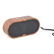 Mini Enceinte Bluetooth Bois Vintage Avec Radio Et Carte TF YONIS