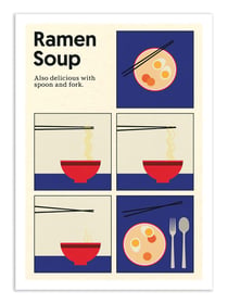 Affiche 30 x 40 cm - Ramen Soup - Rosi Feist