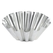 Brioche grosses côtes - fond plat - fer blanc - Ø180/91 mm - h56 mm