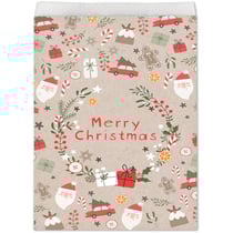 10 Pochettes Cadeaux Noël - Kraft