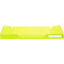 Corbeille à courrier Combo Midi transparent - Vert anis brillant - x 6 - Exacompta