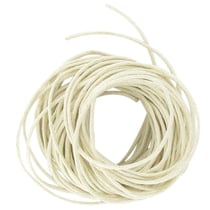 MégaCréa DIY - Cordon en Coton ciré 1 mm Ecru 5 m