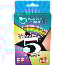 Nommez-en 5 - Jeu de cartes -