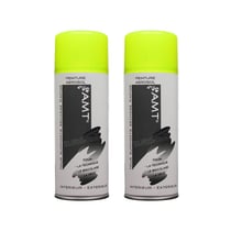 Lot de 2 sprays de peinture - jaune fluo - AMT