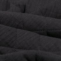 Tissu Double gaze Matelassée Noir