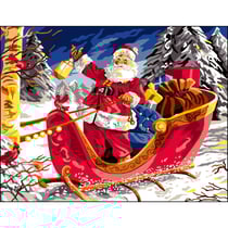 Canevas antique La magie de Noël 50x65cm