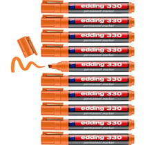 Marqueur permanent 1-5 mm - EDDING - Orange - Lot de 10 - 330