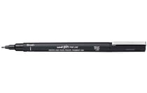 Lot de 12 feutres techniques UNI-BALL PIN, pointe pinceau, 0.02 mm, noir
