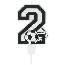 Bougie Football Chiffre 2 - 8.5 cm