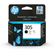 HP 305 Cartouche d'encre noire authentique (3YM61AE) pour HP DeskJet 2300/2710/2720/Plus4100, HP Envy 6000/Pro 6400