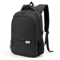 Sac À Dos Ordinateur Multifonction Imperméable Avec Port USB 33x12x44cm Noir Bleu YONIS
