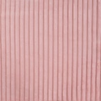 Tissu Doudou Ultra doux uni côtelé envers doudou Rose - Au mètre