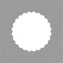 Perforatrice : rond bord déco, 3,16cmø, (1 1 / 4"), 1 pce.