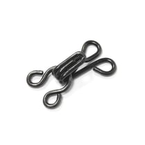 agrafes et portes pour corset en laiton noir x 12