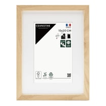 Cadre photo 15x20 cm chêne Alba avec passe-partout 10x15 cm