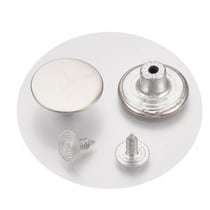 15 BOUTONS Pressions Jeans Métal Argenté rond 17 mm - couture Diy