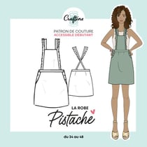 Patron Craftine Robe Pistache - Format Papier