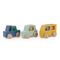 Set de voitures en bois animaux - TRIXIE BABY - Beige