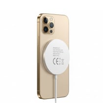 Mayaxess Chargeur Magsafe Magnétique 15W pour iPhone 12 Pro Blanc
