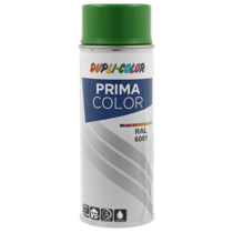 Spray de peinture acrylique - Vert émeraude - RAL 6001 - Brillant - Tous supports - Prima Color - 400ml