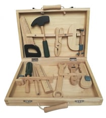 Le coffre a outils en bois de Jack - Egmont Toys - Beige
