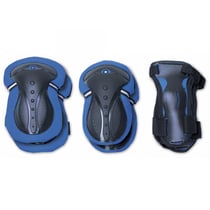 Set 3 protections enfant XS coudes, genoux, poignets Bleu marine - Globber