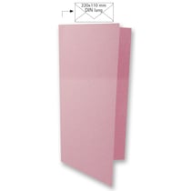 Carte DIN longue, uni,FSC Mix Credit, rosé, 210x210mm, 220g / m², 5 pces