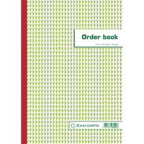 Orderbook ligné 29,7x21cm 50 feuillets triple autocopiant - Blanc - x 5 - Exacompta