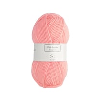 Pelote de fil à tricoter - rose - Fil de 85m - compatible avec aiguille 3,5mm