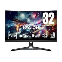 Ecran PC Lenovo Legion R34w 30 34 Inch, WLED Gaming Monitor with Eyesafe (VA Panel, 180Hz, 0.5 MPRT, HDM 2.1 , DP, FreeSync, HD