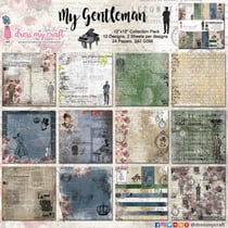 Bloc de 24 feuilles recto My gentleman Dress my craft