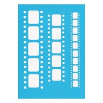 Pochoir plastique souple réutilisable 18,5 x 14,5 cm Fabrika Decoru CINEMA 064