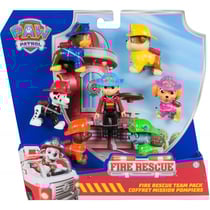 Coffret 7 figurines pat patrouille fire rescue : ryder marcus chase stella ruben zuma rocky - spin master 20151962
