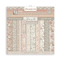 Pochette de 10 feuilles recto verso Stamperia You and me maxi backgrounds
