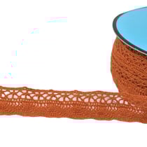 Bobine 25m dentelle éventail 19mm rouille