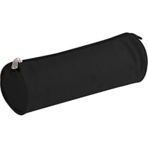 Trousse ronde en polyester 22 x 7 cm noir Clairefontaine