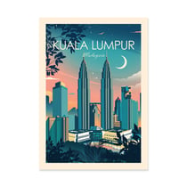 Affiche 30x40 cm - Kuala Lumpur Malaysia - Studio Inception