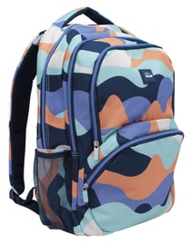 Sac à dos scolaire 4 fermetures éclair (25 L) série The Fun, bleu