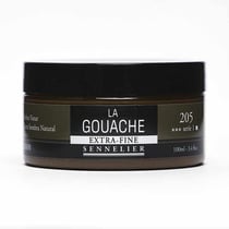 Gouache - Extra-fine - Terre d'ombre naturelle - 205 - Sennelier - Pot de 100ml - Beaux-arts