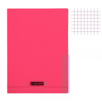Cahier - A4 (21x29,7cm) - Petits carreaux - 96 pages - Polypro - Rouge