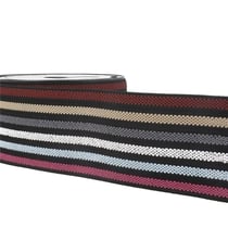Bobine 10m Elastique ceinture stripes/rayures Multicolore