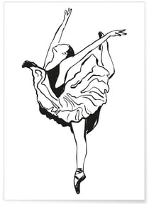 Affiche Danseuse 2 | A3 : 29,7x42cm