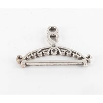 MégaCréa - Breloque en métal Cintre 23mm Argenté (10 pièces)