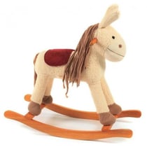 Ane à bascule sonore : jimmy - cheval - peluche - bayer - chic 2000 - 40401 - animal à bascule