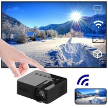 Mini Videoprojecteur Portable WiFi 1080P Pour IOS Android Ultra Léger Et Compact Noir YONIS