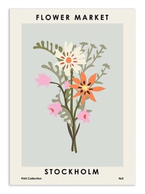 Affiche - Flower Market Stockholm - NKTN