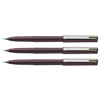 Lot de 3 Feutres à plume Pentel Stylo JM20 - Vert olive - Plastique