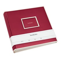 Album photo Semikolon Jumbo – 50 feuilles – papier beige – couverture bordeaux
