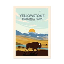 Affiche 30x40 cm - Yellowstone National Park - Studio Inception